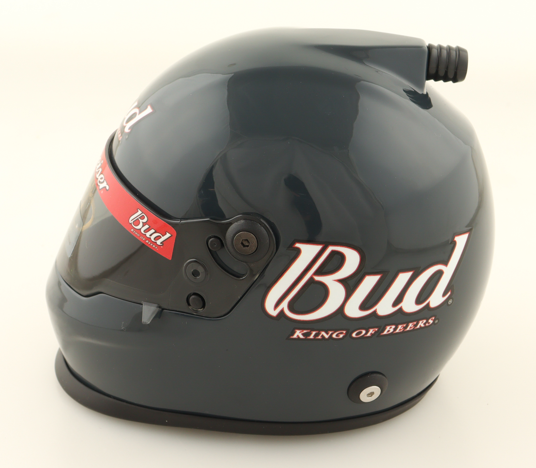 Dale Earnhardt Jr. Signed Budweiser NASCAR Mini Helmet (JR Motorsports) at PristineAuction.com Dale Earnhardt Jr. Signed Budweiser NASCAR Mini Helmet (JR Motorsports) at PristineAuction.com