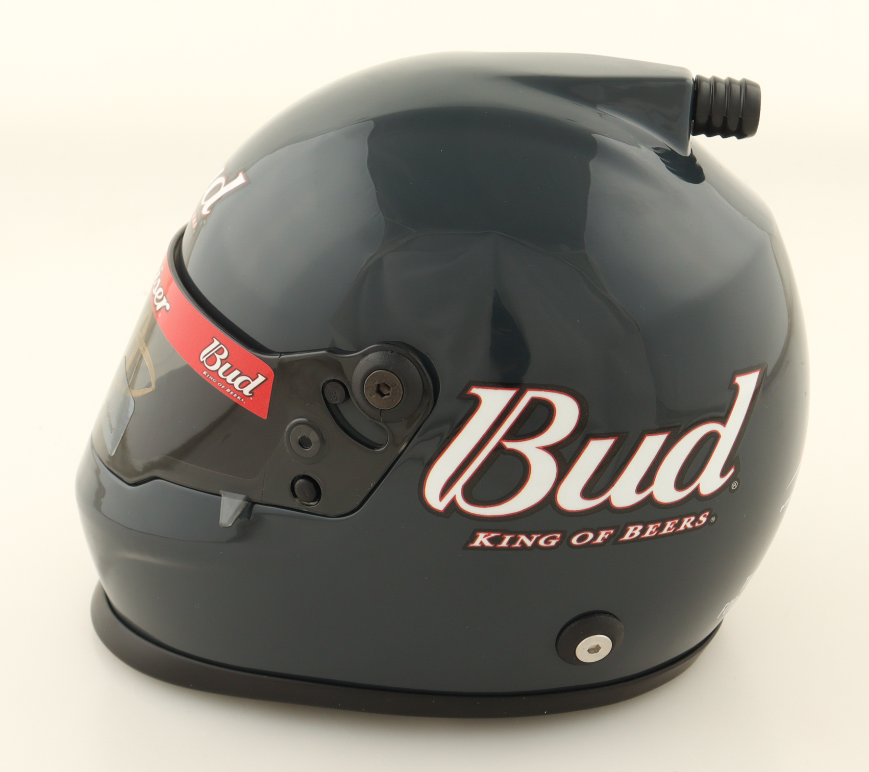 Dale Earnhardt Jr. Signed Budweiser NASCAR Mini Helmet (JR Motorsports) at PristineAuction.com Dale Earnhardt Jr. Signed Budweiser NASCAR Mini Helmet (JR Motorsports) at PristineAuction.com