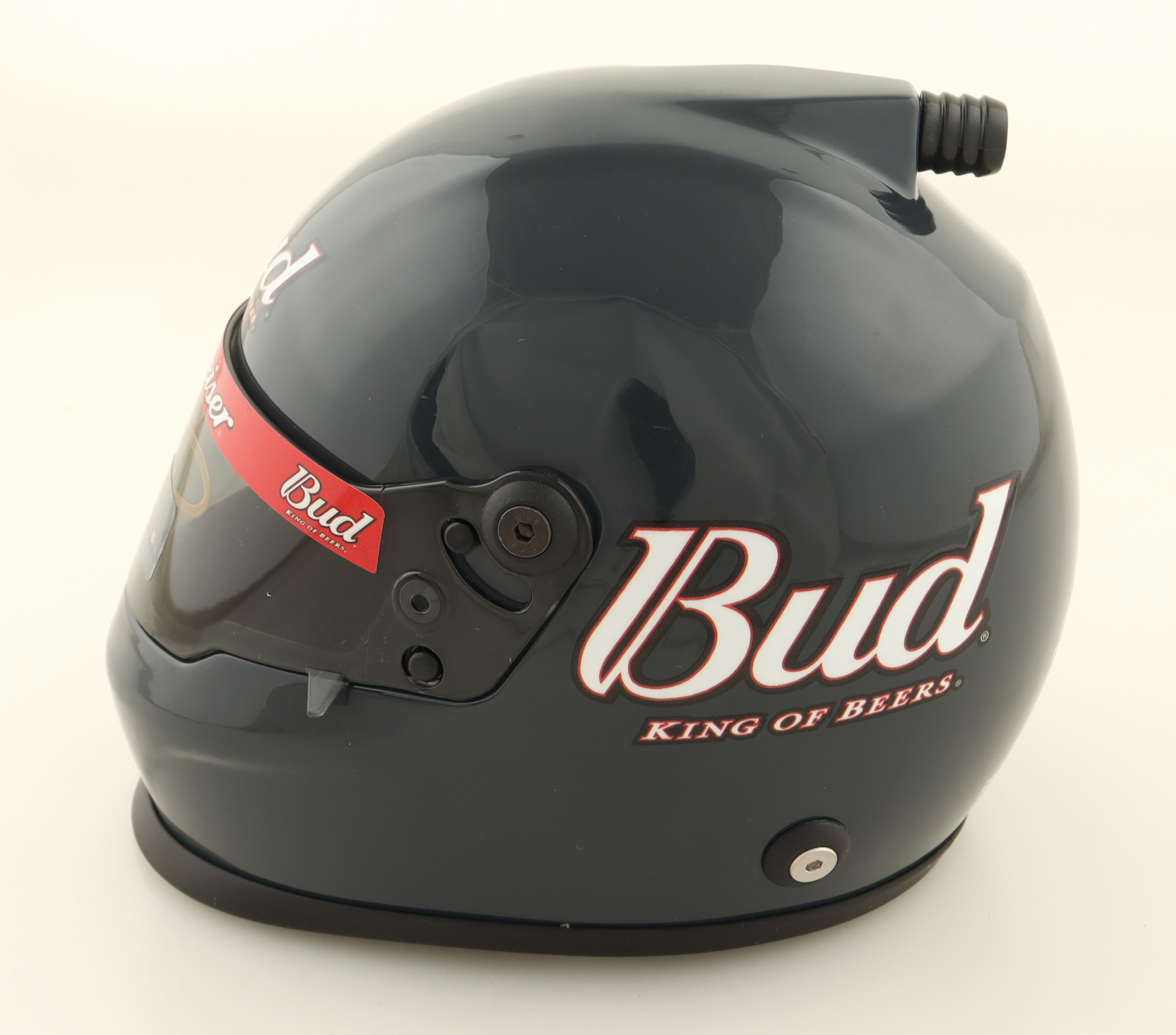 Dale Earnhardt Jr. Signed Budweiser NASCAR Mini Helmet (JR Motorsports) at PristineAuction.com Dale Earnhardt Jr. Signed Budweiser NASCAR Mini Helmet (JR Motorsports) at PristineAuction.com