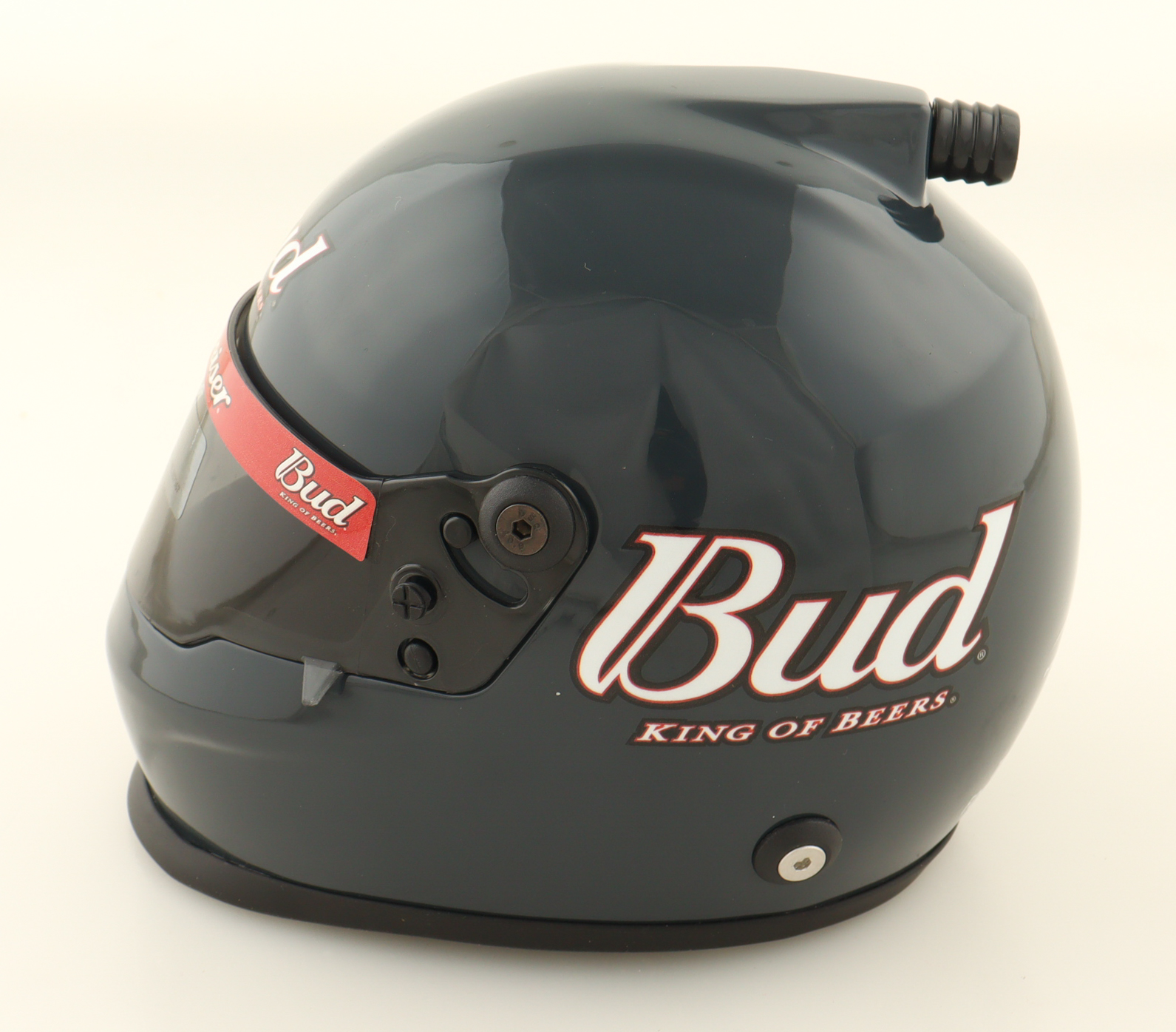 Dale Earnhardt Jr. Signed Budweiser NASCAR Mini Helmet (JR Motorsports) at PristineAuction.com Dale Earnhardt Jr. Signed Budweiser NASCAR Mini Helmet (JR Motorsports) at PristineAuction.com