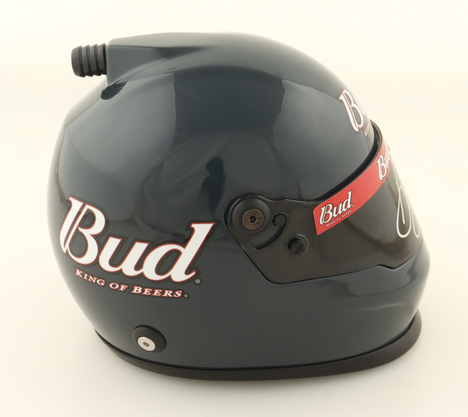 Dale Earnhardt Jr. Signed Budweiser NASCAR Mini Helmet (JR Motorsports) at PristineAuction.com Dale Earnhardt Jr. Signed Budweiser NASCAR Mini Helmet (JR Motorsports) at PristineAuction.com