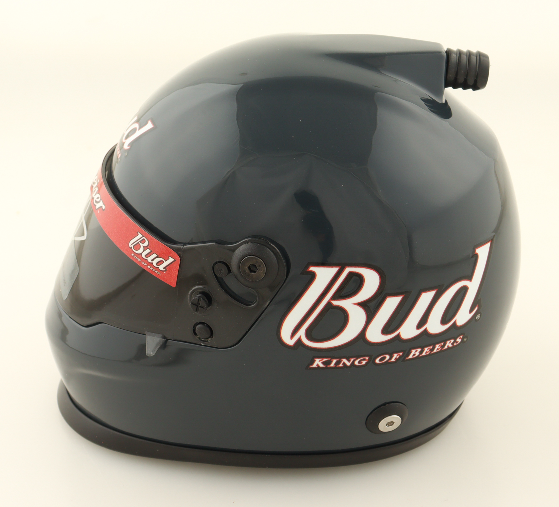 Dale Earnhardt Jr. Signed Budweiser NASCAR Mini Helmet (JR Motorsports) at PristineAuction.com Dale Earnhardt Jr. Signed Budweiser NASCAR Mini Helmet (JR Motorsports) at PristineAuction.com