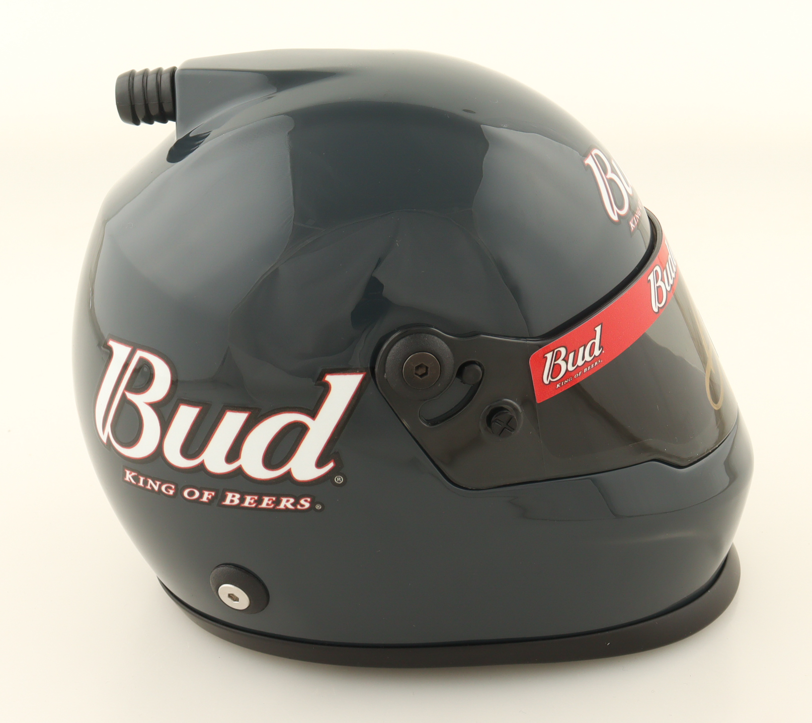 Dale Earnhardt Jr. Signed Budweiser NASCAR Mini Helmet (JR Motorsports) at PristineAuction.com Dale Earnhardt Jr. Signed Budweiser NASCAR Mini Helmet (JR Motorsports) at PristineAuction.com