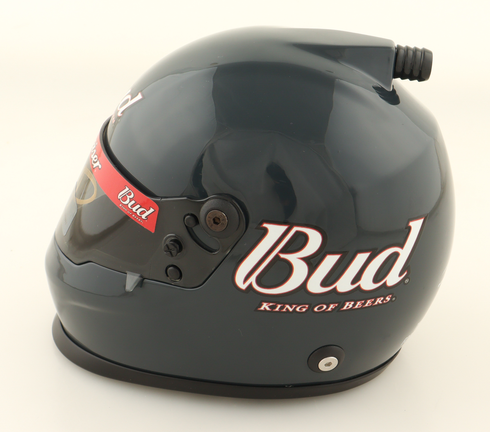 Dale Earnhardt Jr. Signed Budweiser NASCAR Mini Helmet (JR Motorsports) at PristineAuction.com Dale Earnhardt Jr. Signed Budweiser NASCAR Mini Helmet (JR Motorsports) at PristineAuction.com