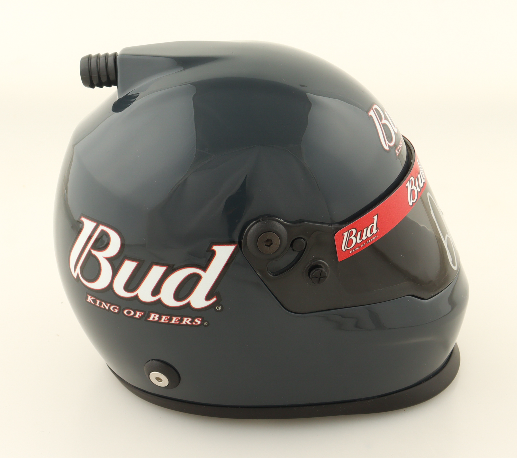 Dale Earnhardt Jr. Signed Budweiser NASCAR Mini Helmet (JR Motorsports) at PristineAuction.com Dale Earnhardt Jr. Signed Budweiser NASCAR Mini Helmet (JR Motorsports) at PristineAuction.com