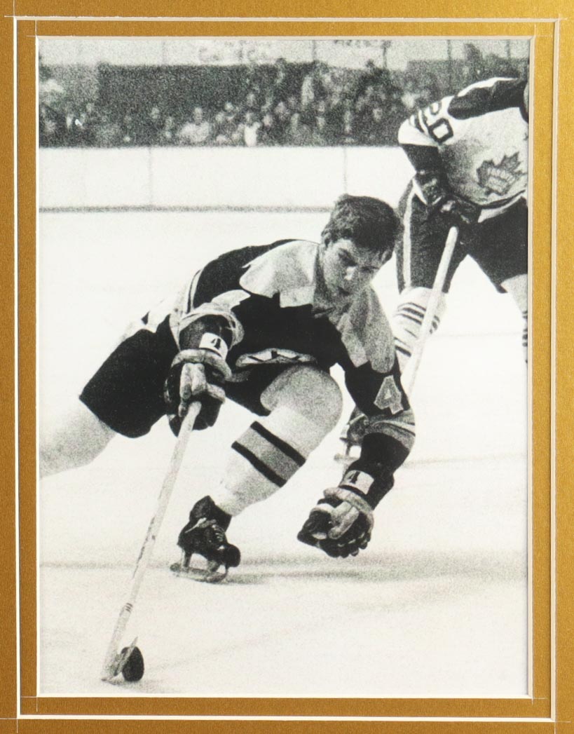 Bobby Orr Signed Custom Framed Cut Display with Jersey, Stanley Cup Champions Pin & (2) Cloth Team Logo Patches (PSA) at PristineAuction.com Bobby Orr Signed Custom Framed Cut Display with Jersey, Stanley Cup Champions Pin & (2) Cloth Team Logo Patches (PSA) at PristineAuction.com