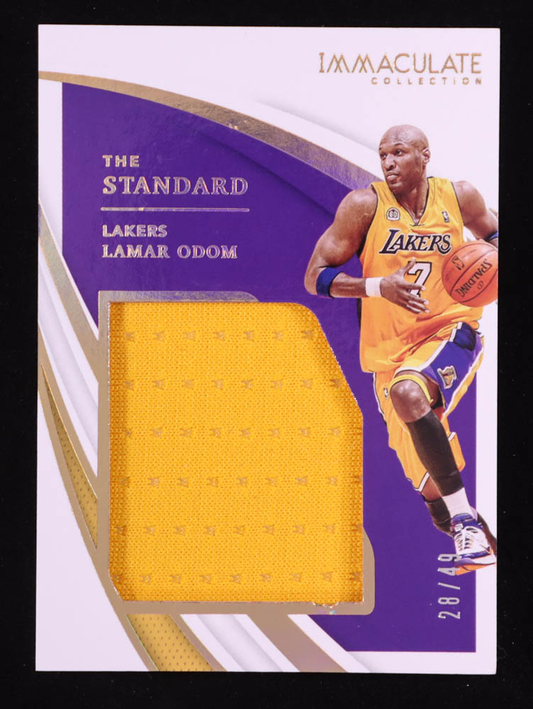 Lamar Odom 2020-21 Immaculate Collection The Standard Relics #2 #28/49