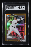 Alex Thomas 2021 Bowman Chrome Draft Gold Refractor #BDC-105 RC #33/50 (SGC 9.5) at PristineAuction.com