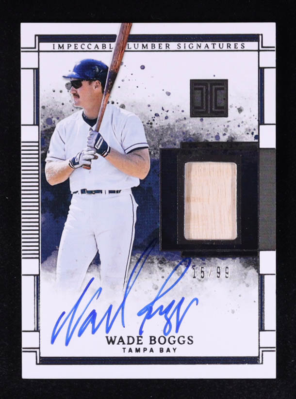 Wade Boggs 2025 Panini Impeccable Impeccable Lumber Signatures #23 #15/99 at PristineAuction.com Wade Boggs 2025 Panini Impeccable Impeccable Lumber Signatures #23 #15/99 at PristineAuction.com