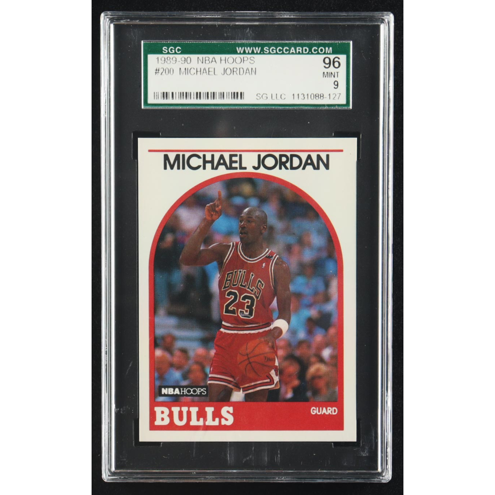 Michael Jordan 1989-90 NBA Hoops #200 (SGC 9) at PristineAuction.com