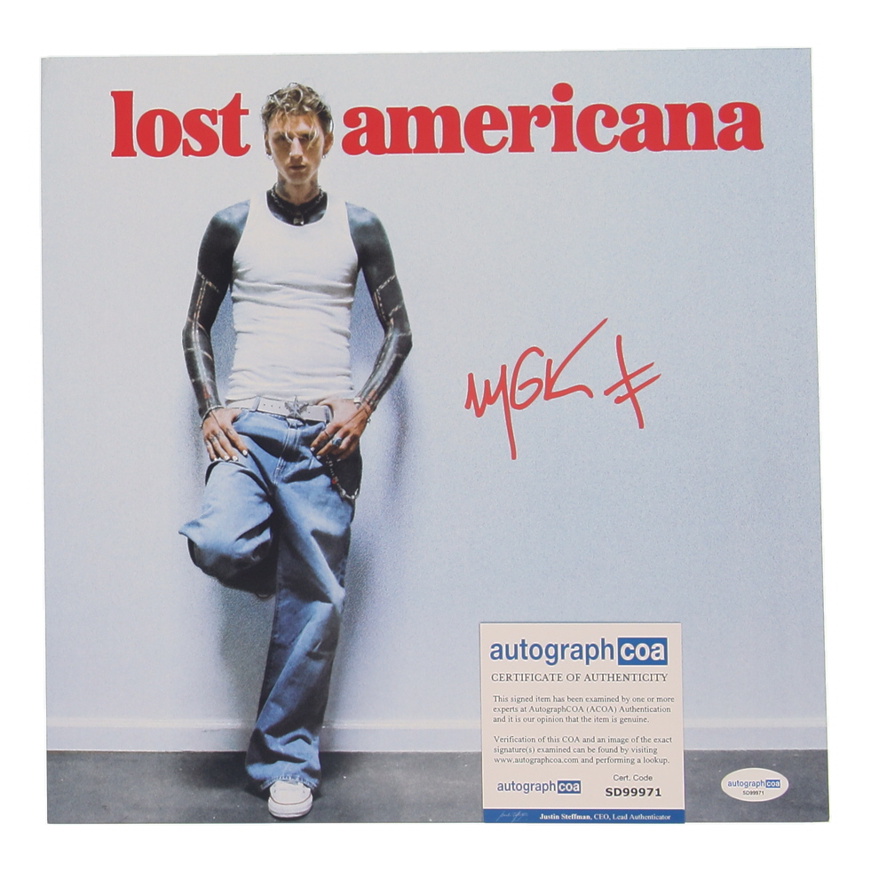 Machine Gun Kelly Signed "Lost Americana" Vinyl Record Album Flat (ACOA) at PristineAuction.com Machine Gun Kelly Signed "Lost Americana" Vinyl Record Album Flat (ACOA) at PristineAuction.com