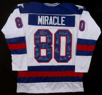 1980 Team USA | "Miracle on Ice" | Jersey Signed by (18) with Mike Eruzione, Jim Craig, Mark Johnson, Neal Broten & Inscribed "Do you Believe in Miracles?" (Beckett) at PristineAuction.com