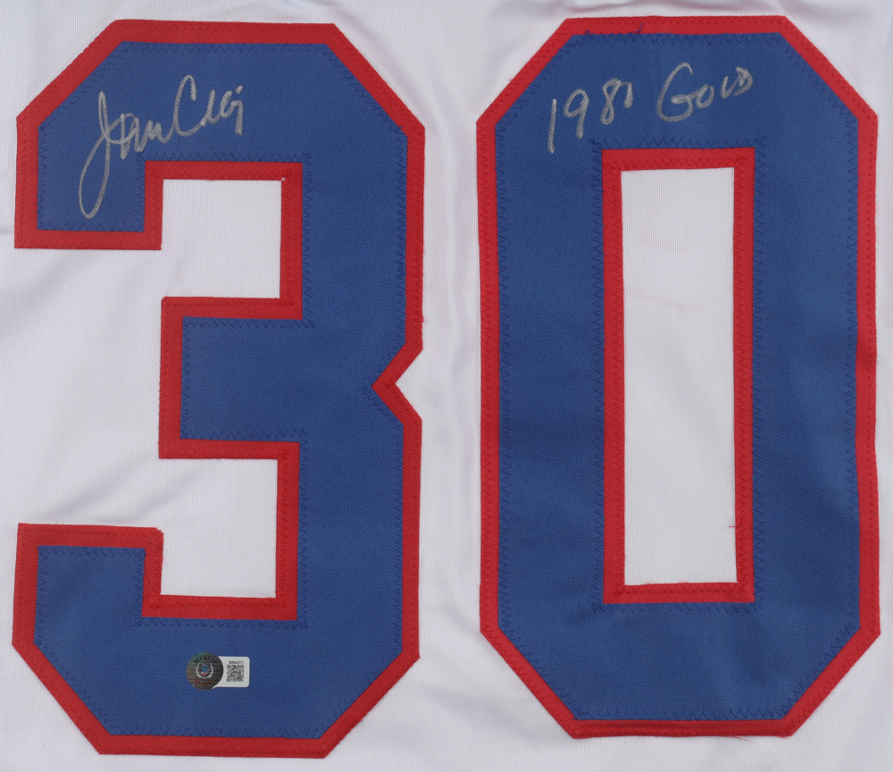 Jim Craig Signed Jersey Inscribed "1980 Gold" (Beckett) at PristineAuction.com Jim Craig Signed Jersey Inscribed "1980 Gold" (Beckett) at PristineAuction.com