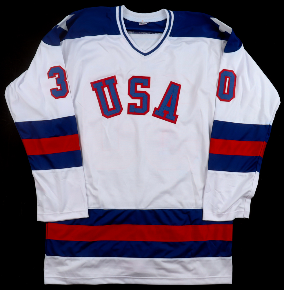 Jim Craig Signed Jersey Inscribed "1980 Gold" (Beckett) at PristineAuction.com Jim Craig Signed Jersey Inscribed "1980 Gold" (Beckett) at PristineAuction.com
