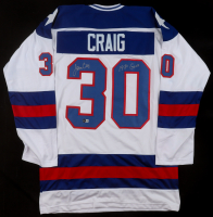 Jim Craig Signed Jersey Inscribed "1980 Gold" (Beckett) at PristineAuction.com
