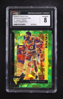 Jayson Tatum 2020-21 Panini Flux Green Cracked Ice Prizm #7 (CGC 8) at PristineAuction.com