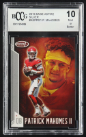 Patrick Mahomes II 2019 SAGE Aspire Silver #ASPPM1 (BCCG 10) at PristineAuction.com
