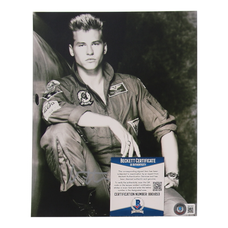 Val Kilmer Signed "Top Gun" 8x10 Photo (Beckett) at PristineAuction.com Val Kilmer Signed "Top Gun" 8x10 Photo (Beckett) at PristineAuction.com