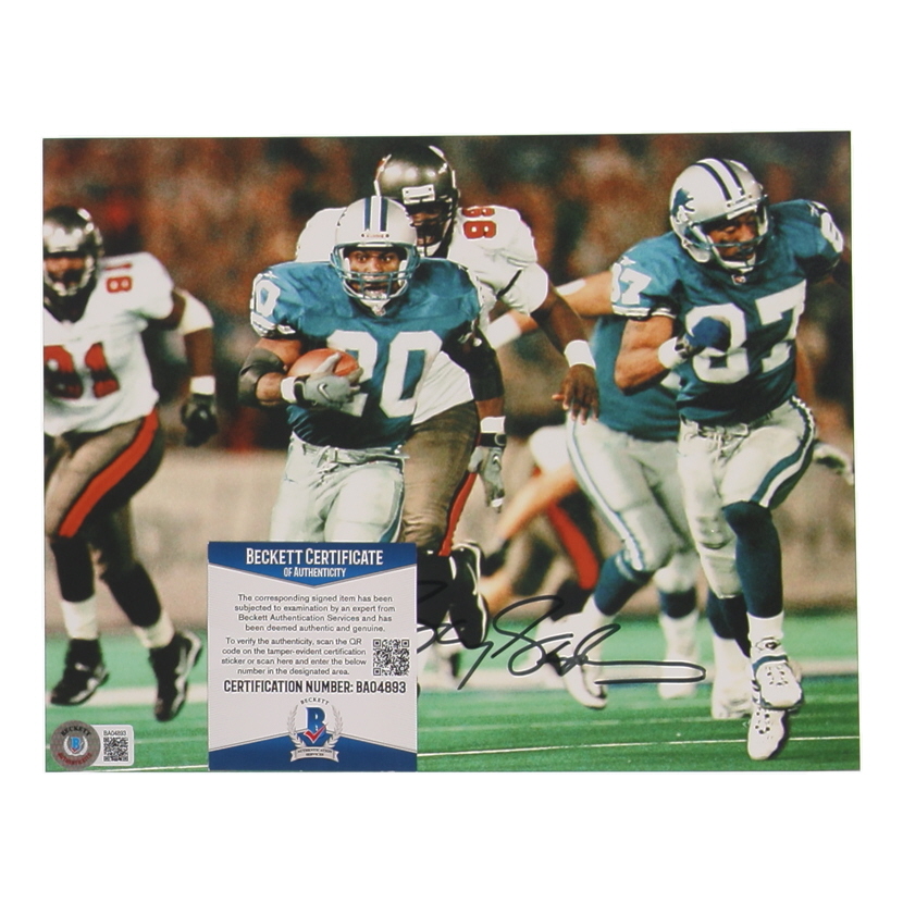 Barry Sanders Signed Lions 8x10 Photo (Beckett) at PristineAuction.com Barry Sanders Signed Lions 8x10 Photo (Beckett) at PristineAuction.com