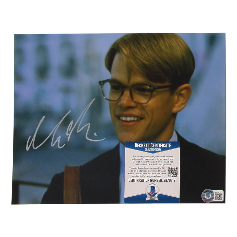 Matt Damon Signed 8x10 Photo (PSA) at PristineAuction.com Matt Damon Signed 8x10 Photo (PSA) at PristineAuction.com