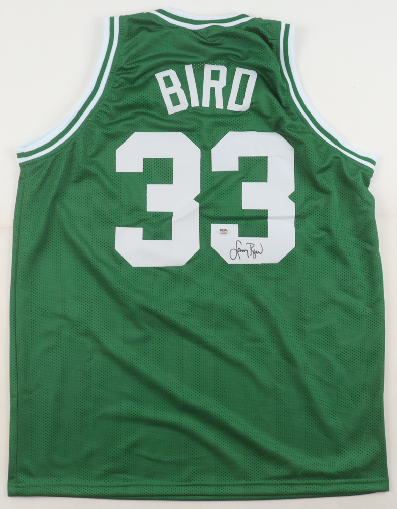Larry Bird Signed Jersey (PSA) at PristineAuction.com Larry Bird Signed Jersey (PSA) at PristineAuction.com
