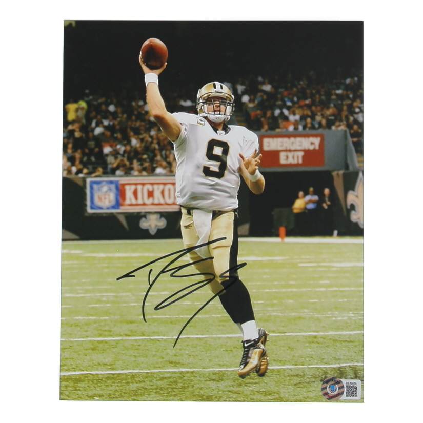 Drew Brees Signed Saints 8x10 Photo (Beckett) at PristineAuction.com Drew Brees Signed Saints 8x10 Photo (Beckett) at PristineAuction.com