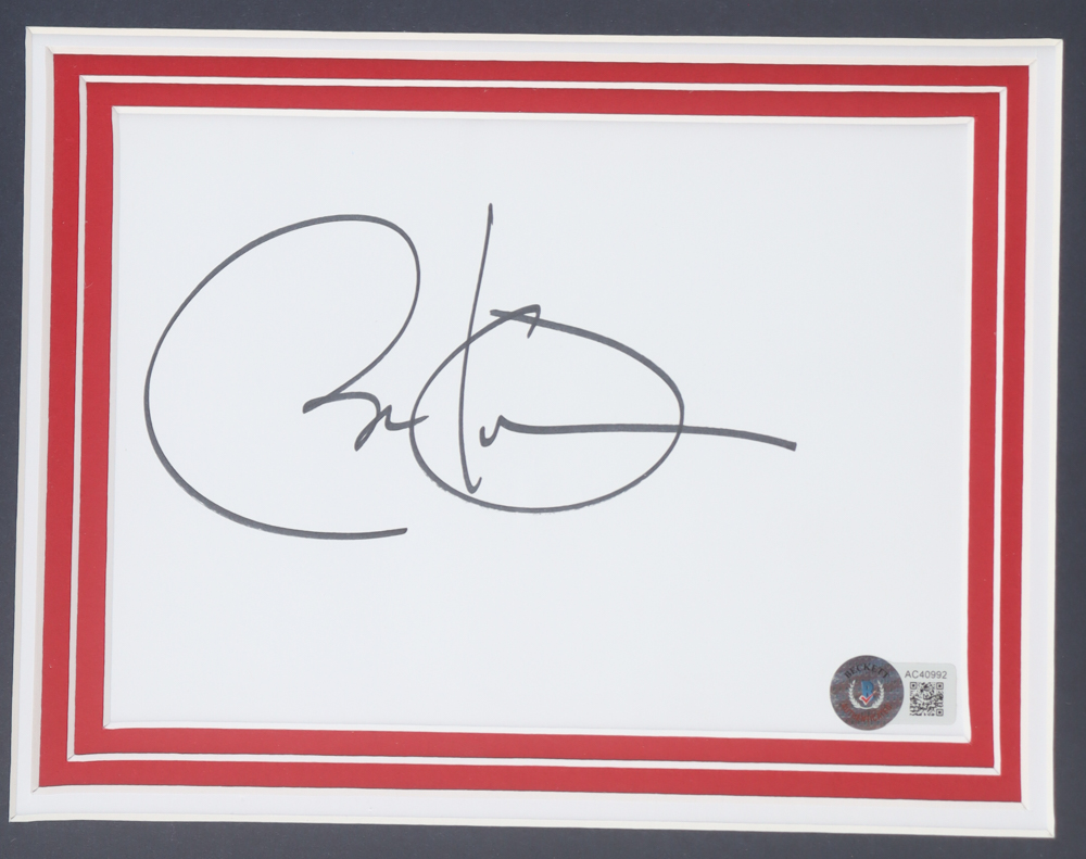Barack Obama Signed Custom Framed Cut Display (Beckett) at PristineAuction.com Barack Obama Signed Custom Framed Cut Display (Beckett) at PristineAuction.com