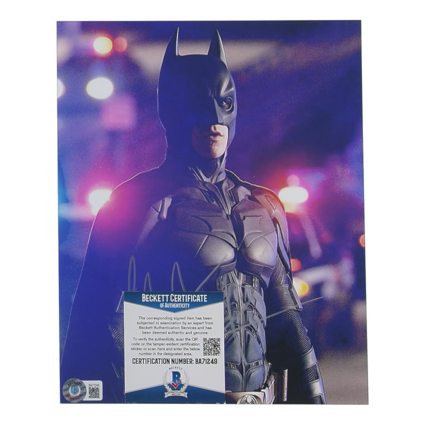 Christian Bale Signed "The Dark Knight" 8x10 Photo (Beckett) at PristineAuction.com Christian Bale Signed "The Dark Knight" 8x10 Photo (Beckett) at PristineAuction.com