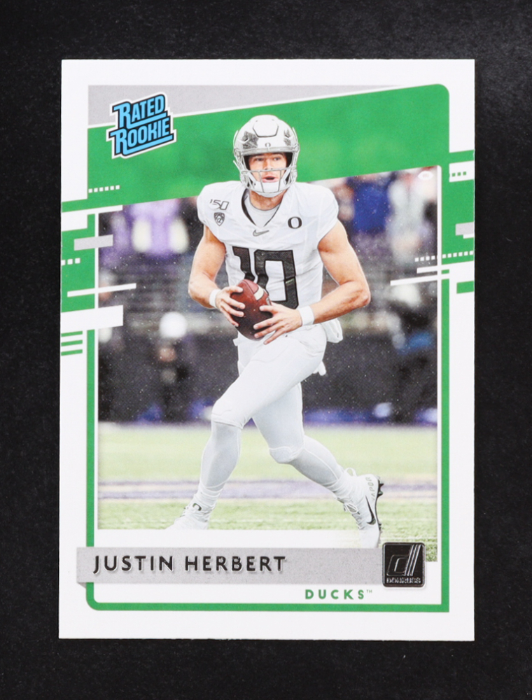 Justin Herbert 2020 Panini Donruss Chronicles Draft Picks Optic RR #4 RC