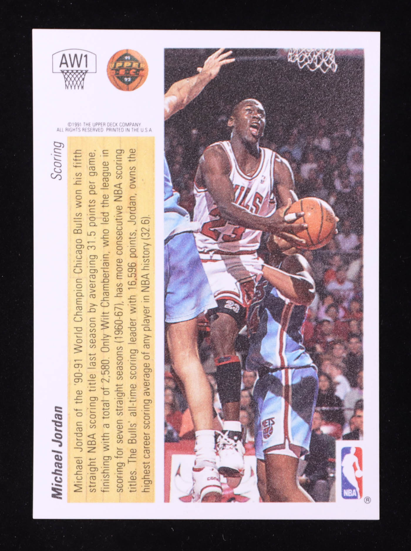 Michael Jordan 1991-92 Upper Deck Award Winner Holograms Scoring Leader #AW1 at PristineAuction.com Michael Jordan 1991-92 Upper Deck Award Winner Holograms Scoring Leader #AW1 at PristineAuction.com