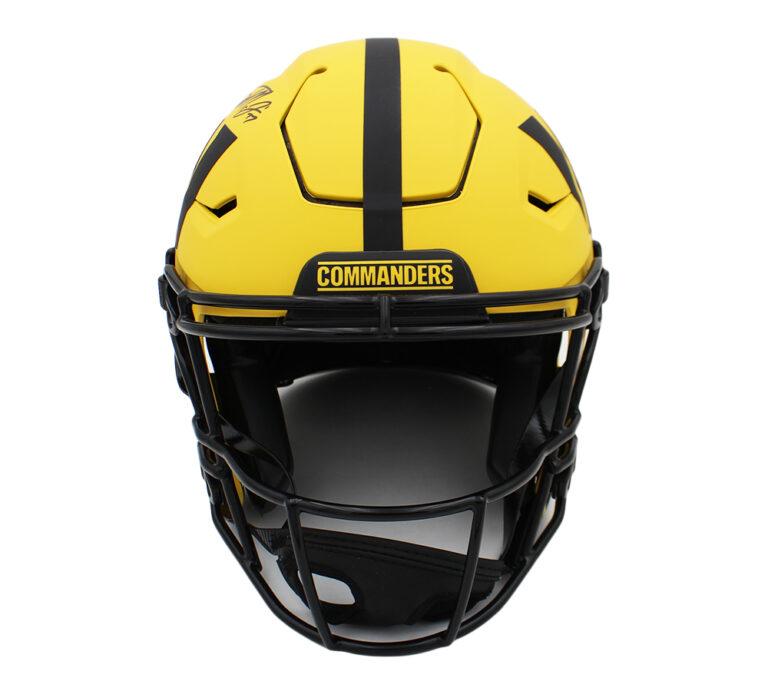Terry McLaurin Signed Commanders Full-Size Authentic On-Field Rave Alternate Speedflex Helmet (Beckett) at PristineAuction.com Terry McLaurin Signed Commanders Full-Size Authentic On-Field Rave Alternate Speedflex Helmet (Beckett) at PristineAuction.com