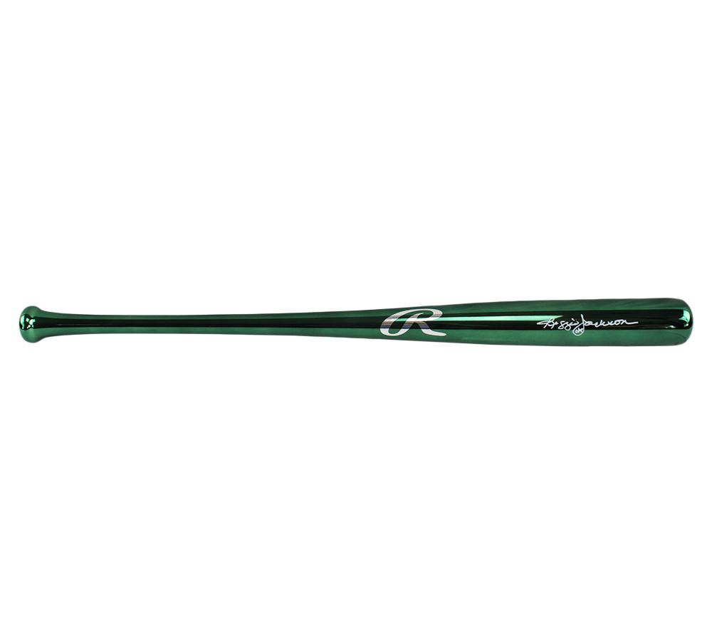 Reggie Jackson Signed Rawlings Green Chrome Baseball Bat (Beckett) at PristineAuction.com Reggie Jackson Signed Rawlings Green Chrome Baseball Bat (Beckett) at PristineAuction.com