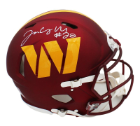 Jacory Croskey-Merritt Signed Commanders Full-Size Authentic On-Field Speed Helmet (Beckett) at PristineAuction.com