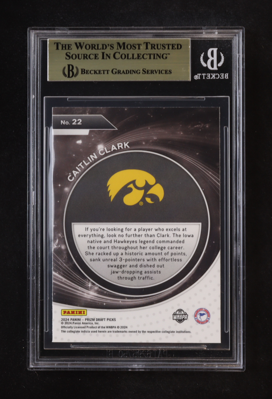 Caitlin Clark 2024-25 Panini Prizm Draft Picks Student Orientation #22 RC (BGS 9.5) at PristineAuction.com Caitlin Clark 2024-25 Panini Prizm Draft Picks Student Orientation #22 RC (BGS 9.5) at PristineAuction.com
