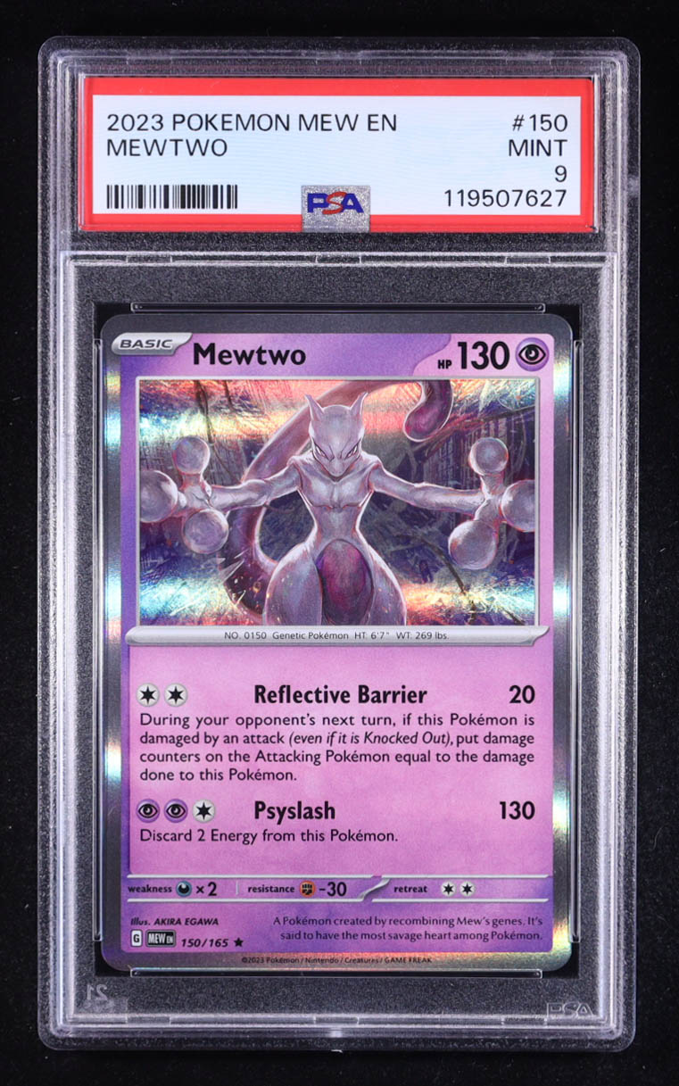 Mewtwo R 2023 Pokemon Scarlet and Violet 151 #150 Holo (PSA 9) at PristineAuction.com Mewtwo R 2023 Pokemon Scarlet and Violet 151 #150 Holo (PSA 9) at PristineAuction.com