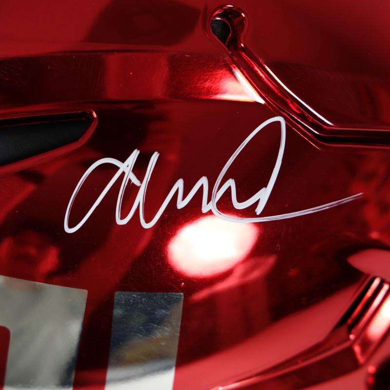 Abdul Carter Signed Giants Full-Size Authentic On-Field Chrome Alternate Speedflex Helmet (Beckett) at PristineAuction.com Abdul Carter Signed Giants Full-Size Authentic On-Field Chrome Alternate Speedflex Helmet (Beckett) at PristineAuction.com