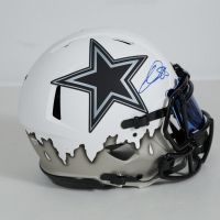 CeeDee Lamb Signed Cowboys Full-Size Authentic On-Field Lunar Eclipse Alternate Custom Painted Speed Helmet (Fanatics) at PristineAuction.com