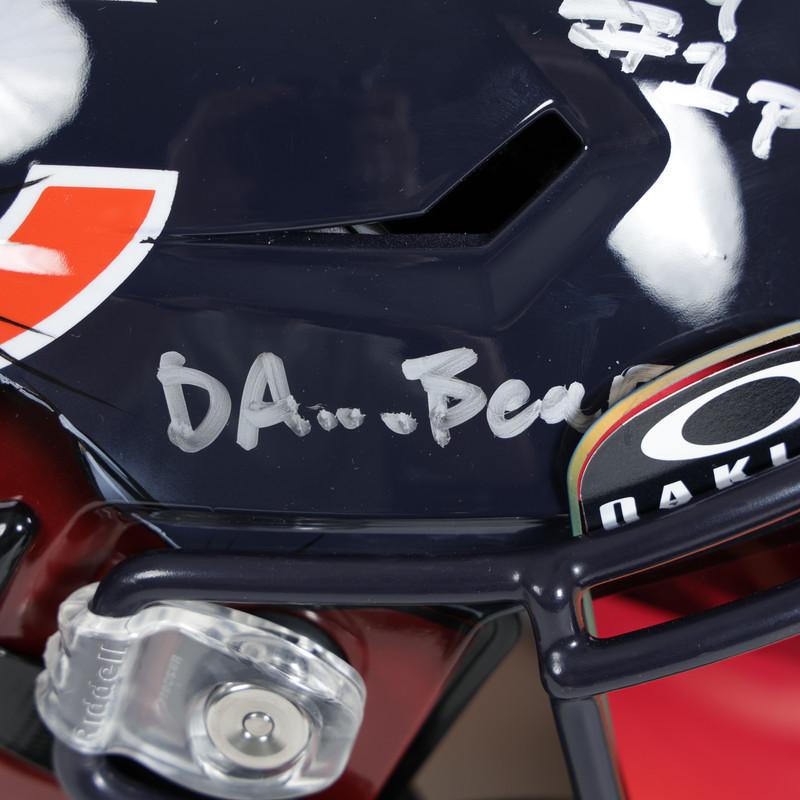 Caleb Williams Signed Bears / USC Trojans Full-Size Authentic On-Field Custom Painted Speedflex Helmet Inscribed "2024 #1 Pick" & "Da.. Bears" (Fanatics) at PristineAuction.com Caleb Williams Signed Bears / USC Trojans Full-Size Authentic On-Field Custom Painted Speedflex Helmet Inscribed "2024 #1 Pick" & "Da.. Bears" (Fanatics) at PristineAuction.com