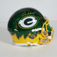 Christian Watson Signed Packers Full-Size Authentic On-Field Custom Painted Speed Helmet Inscribed "Go Pack Go" (Beckett) at PristineAuction.com
