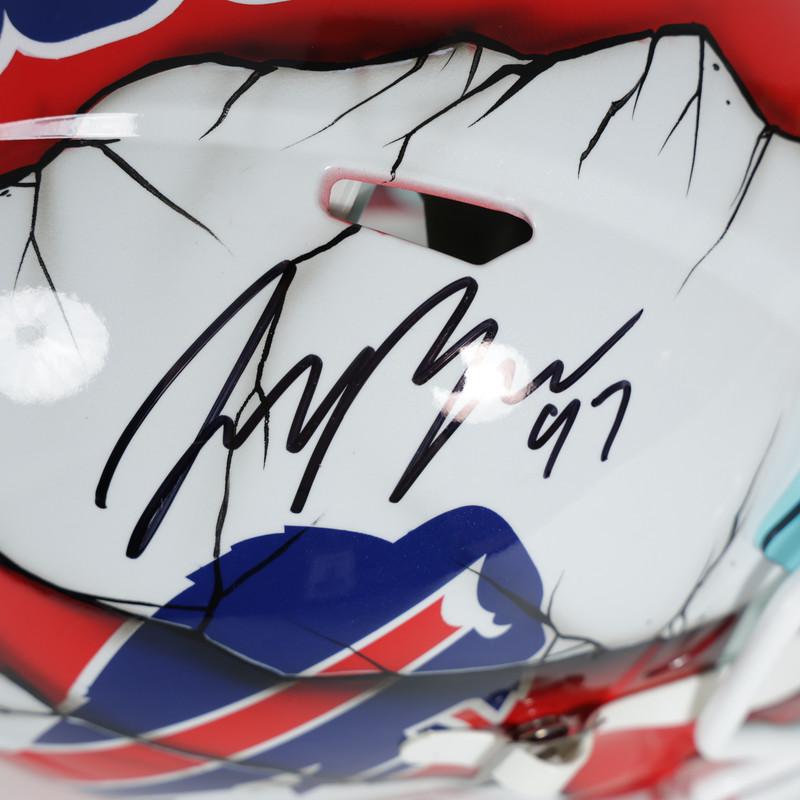 Joey Bosa Signed Bills Full-Size Authentic On-Field Custom Painted Speed Helmet (Beckett) at PristineAuction.com Joey Bosa Signed Bills Full-Size Authentic On-Field Custom Painted Speed Helmet (Beckett) at PristineAuction.com