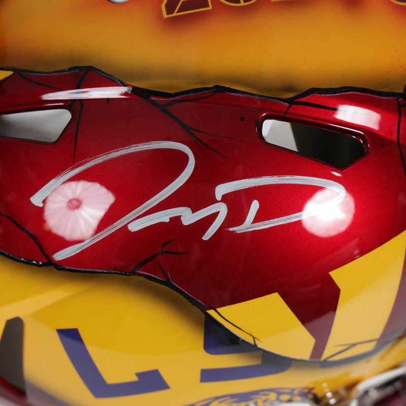 Jayden Daniels Signed Commanders / LSU Tigers Full-Size Authentic On-Field Custom Painted Speed Helmet (Fanatics) at PristineAuction.com Jayden Daniels Signed Commanders / LSU Tigers Full-Size Authentic On-Field Custom Painted Speed Helmet (Fanatics) at PristineAuction.com