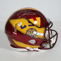 Jayden Daniels Signed Commanders / LSU Tigers Full-Size Authentic On-Field Custom Painted Speed Helmet (Fanatics) at PristineAuction.com