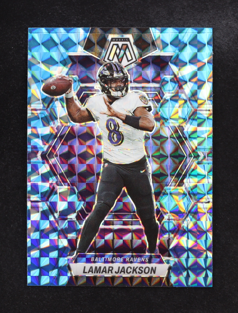 Lamar Jackson 2023 Panini Mosaic Prizm #13 at PristineAuction.com Lamar Jackson 2023 Panini Mosaic Prizm #13 at PristineAuction.com