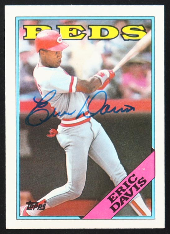Eric Davis Signed 1988 Topps #150 (JSA) at PristineAuction.com Eric Davis Signed 1988 Topps #150 (JSA) at PristineAuction.com