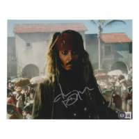 Johnny Depp Signed "Pirates of the Carribbean" 8x10 Photo (Beckett) at PristineAuction.com