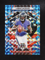 Lamar Jackson 2023 Panini Mosaic Prizm National Pride #260 at PristineAuction.com