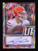 Ricky Pearsall 2024 Leaf Pro Set Metal LIT Autographs Lava Silver #LRP1 #03/10 RC at PristineAuction.com