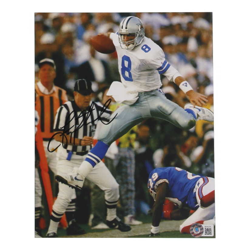 Troy AikmanSigned Cowboys 8x10 Photo (Beckett) at PristineAuction.com Troy AikmanSigned Cowboys 8x10 Photo (Beckett) at PristineAuction.com