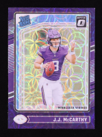 JJ McCarthy 2024 Donruss Optic Purple Scope #235 RR RC at PristineAuction.com