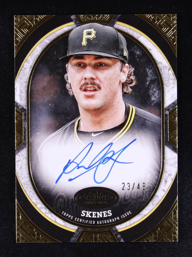 Paul Skenes 2025 Topps Tier One Tier One Shots Autographs #TOSPS #23/49 at PristineAuction.com Paul Skenes 2025 Topps Tier One Tier One Shots Autographs #TOSPS #23/49 at PristineAuction.com